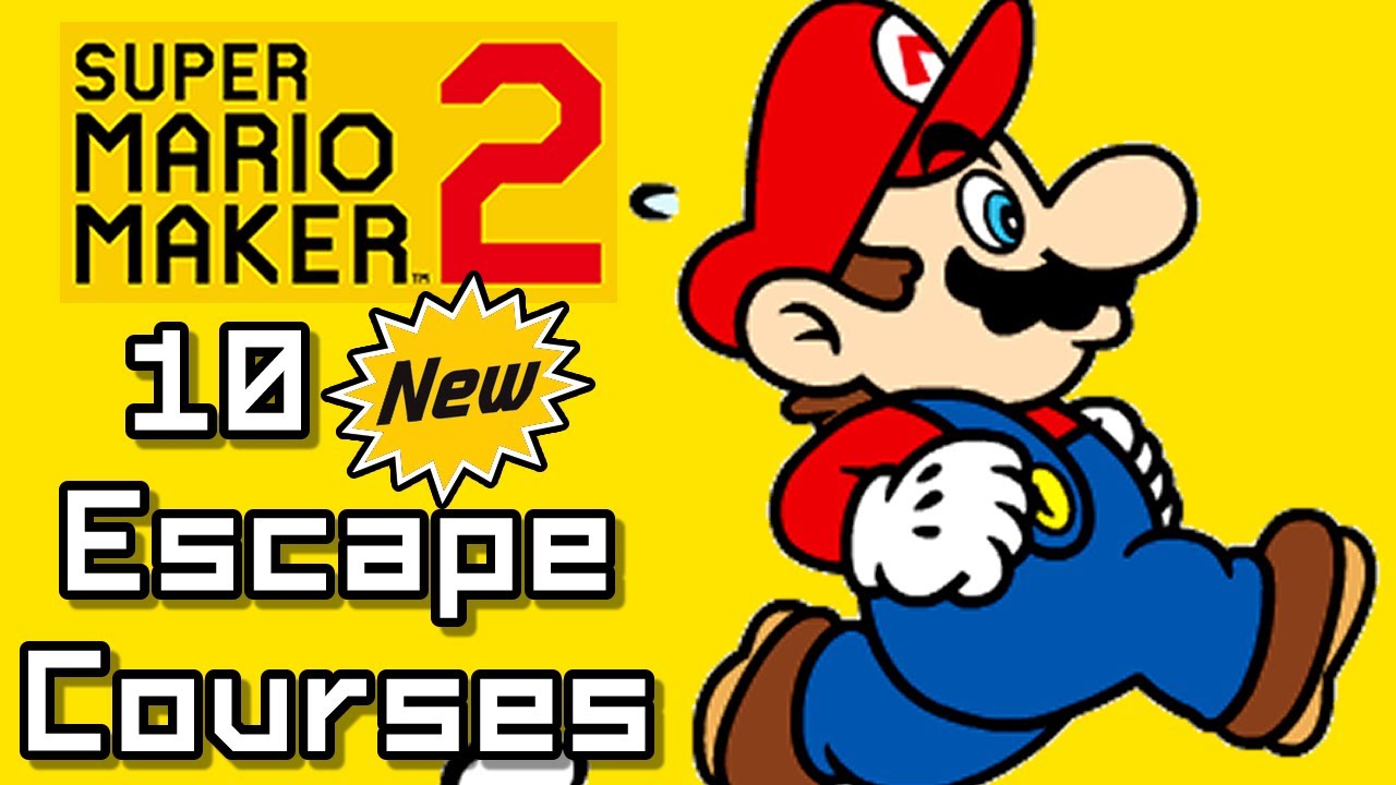 Super Mario Maker 2 Top 10 New ESCAPE Courses (Switch) - YouTube