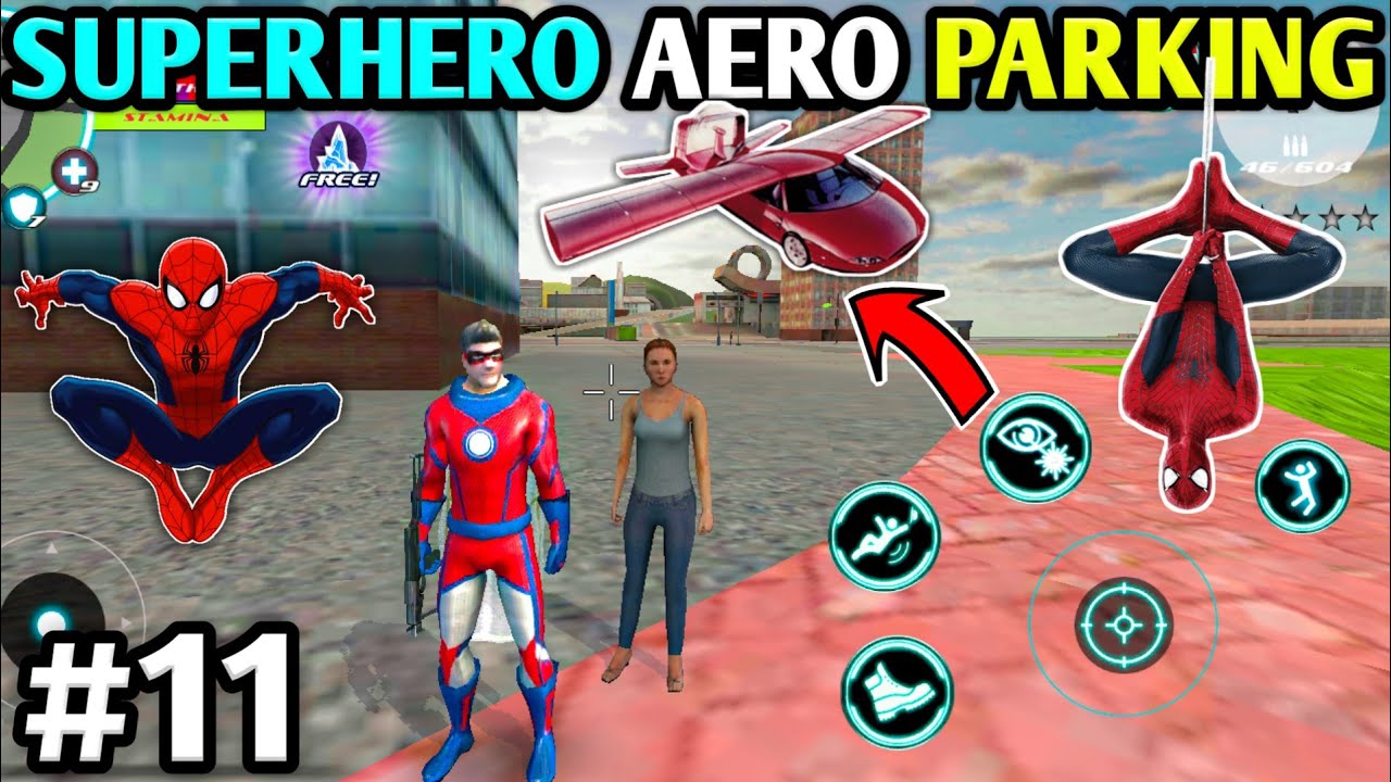 superhero Aero parking spider man | super hero game | superhero video game