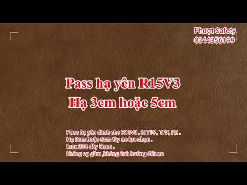 Video Pass hạ phuộc R15V3 hạ 5cm | không cạ gầm | không ảnh... - youtube