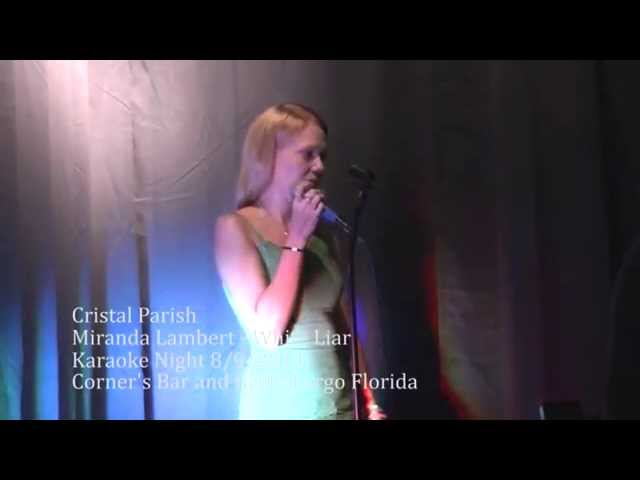 Miranda Lambert - White Liar - Cristal Parish Karaoke