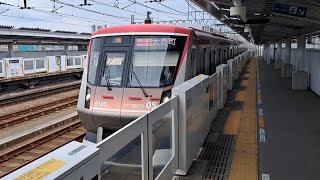 東急大井町線6000系6105F急行大井町駅行き二子新地駅通過(2023/6/19)