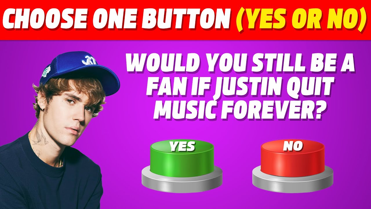 Выберите одну кнопку — «Да» или «Нет»: выпуск о Джастине Бибере | Викторина о Джастине Бибере 202...
