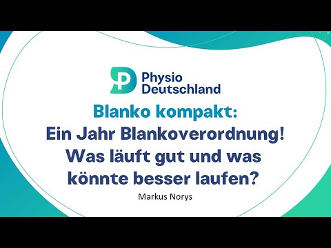 Blanko kompakt | Ein Jahr Blankoverordnung! Was läuft gut und was könnte besser laufen?