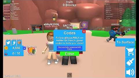 (5K+ Worth of Codes!!)-Mining Simulator