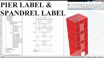 CSI ETABS - 03 - Pier Labels and Spandrel Labels (Part b) | Part 11
