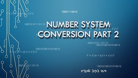 Number System Conversion Part 2 | Tagalog