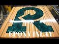 Epoxy Inlay Pedestal Table build