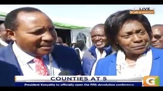 Power Breakfast:Ngilu and Waititu unite at Devolution conference in Kakamega
