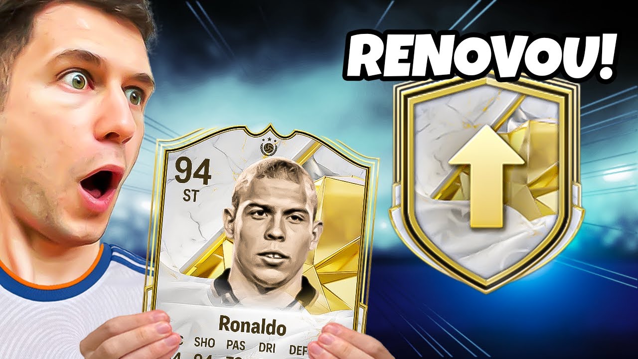 DME ICON RENOVOU 🔥 UM SEGUIDOR TIROU O RONALDO NEGOCIÁVEL NO PACK DA LOJA 😱😱 EA FC 25 ULTIMATE TEAM