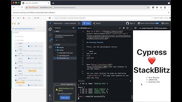 Cypress and StackBlitz: stubbing server-side Ajax call