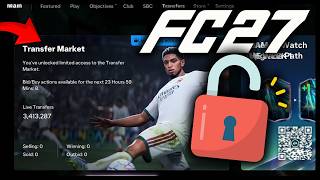 Fastest Way to UNLOCK Transfer Market - FC 27