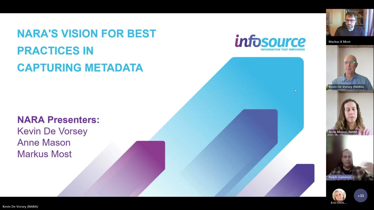 NARA's Vision for Best Practices in Capturing Metadata