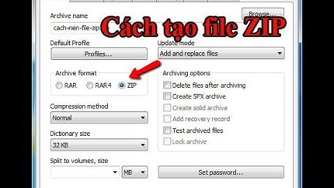 Hướng dẫn cách nén file zip hiệu quả