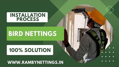 Bird net Installation Process by Ramby Netting Solutions- www.rambynettings.in