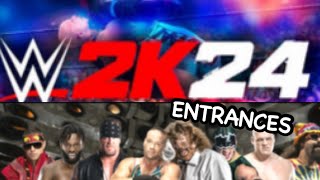 WWE2k24 Entrances RVD, Kane, Miz, Mankind and others