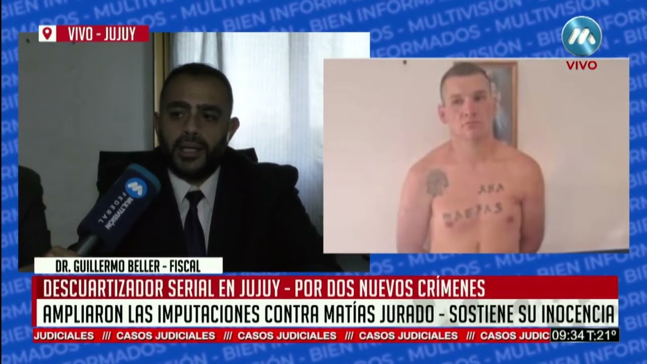 JUJUY: AMPLIARON LAS IMPUTACIONES CONTRA MATÍAS JURADO - SOSTIENE SU INOCENCIA
