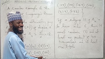 Lecture 5: Abstract Algebra II (On Converse of Lagrange