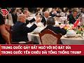 Trung Quốc gây bất ngờ với bộ bát đĩa trong quốc yến chiêu đãi tổng thống Trump