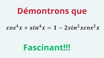Démonstration, trigonométrie