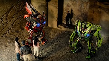 Mudflap and Skids Argument scene 4k HDR- Transformers Revenge of the Fallen