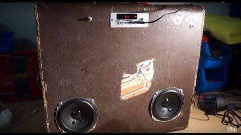 DIY - How To Make Bluetooth Suitcase Speaker Cheap Rough Easy