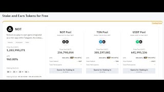 Get #NOT for free on the #Bybit launchpool! Staking our USDT without fees and risks. #notcoin token.