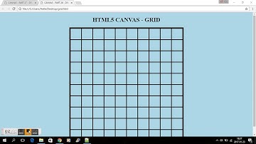 HTML5 CANVAS - PART 28 - DRAW A GRID