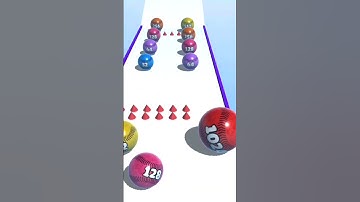 Magic Ball Runner // ball Merge 2048 Gameplay walktrough android iOS