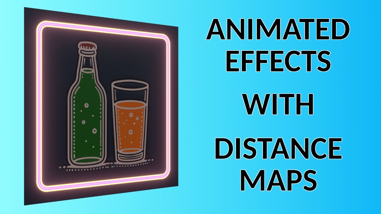 Distance Written Animation Create Animated Effects With Distance Maps - YouTube