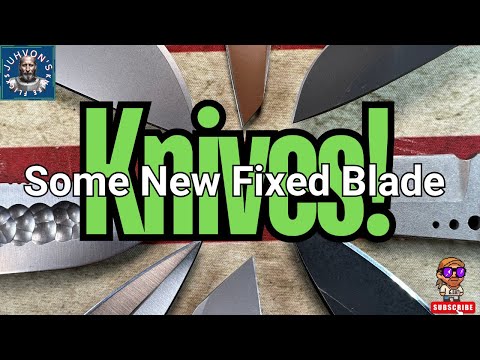 10 Fresh Fixed Blade Knives!