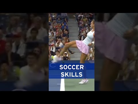 Aryna sabalenka's incredible soccer skills! ⚽️