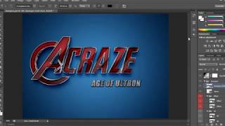 HOW TO MAKE AVENGERS FONT EASILY WITH TEMPLATE 2 IN YOUTUBE
