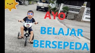 Belajar Sepeda Roda Tiga | Tips Anak Pintar Mengendarai Sepeda Roda 3 | Anak Kecil Belajar Bersepeda