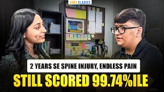 2 Years Spine Injury, Endless Pain… Still 99.74%ile in JEE 💔🔥