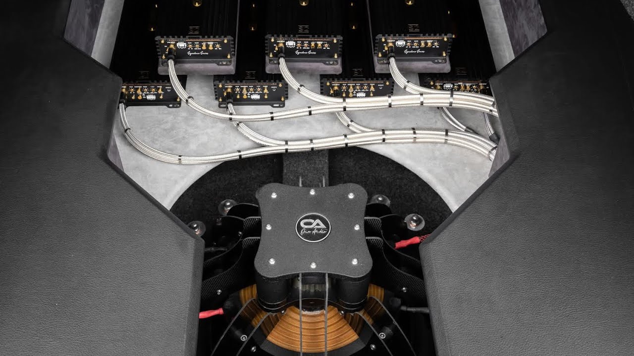 5-полосная фронтальная акустика, 18-дюймовый сабвуфер IB, шейкеры — система Insane SQ — Accuton, ...