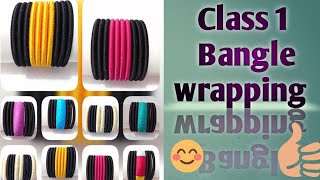 Class 2: How to wrap silk thread bangle with neat & perfect finishing in tamil/silk thread Tutorial. screenshot 5