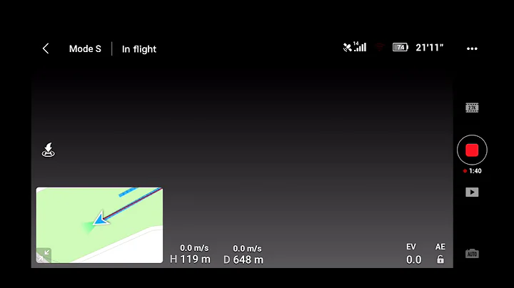 DJI Mavic Mini - CE mode with very short range.