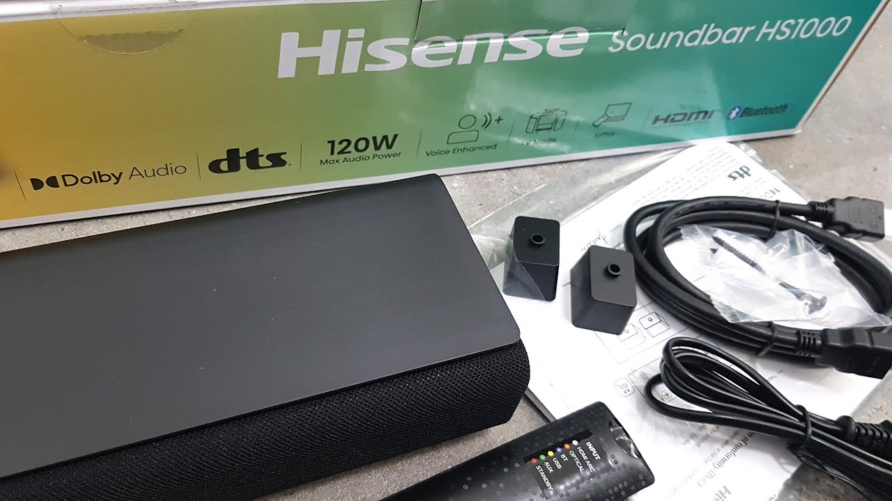 Hisense サウンドバー 108W Bluetooth New HISENSE HS1 Soundbar Unboxing and Setup with Audio Demos - YouTube
