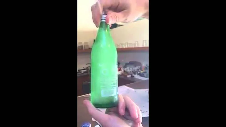 Bottled Water Flash Freezes on Opening