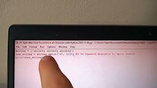 Split after First Occurrence of a Character with Python (new = old.split('x', 1)[1), Reg. PSCXMUDT