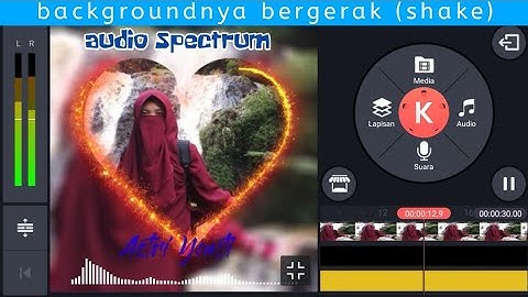 Cara membuat audio spectrum di kinemaster || tutorial kinemaster