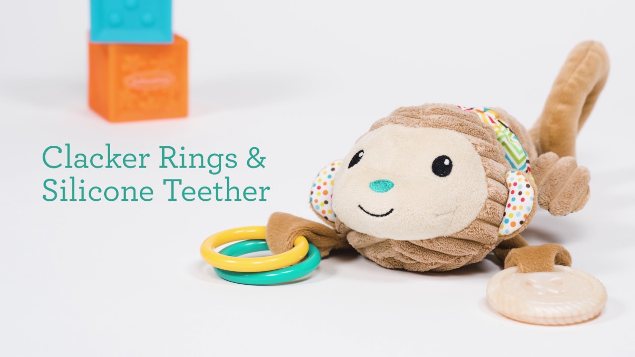 infantino monkey teether