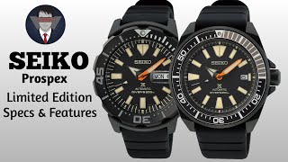 Seiko Prospex Black Series 2021 Samurai SRPH11K1 &amp; Monster SRPH13K1 Specs &amp; Features By Samy
