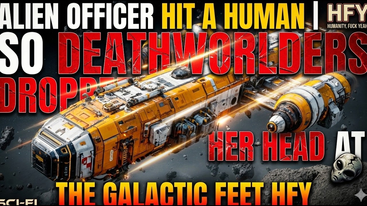 Alien Officer Hit a Human Child | So Deathworlders Dropped Her Head at the Galactic Feet HFY