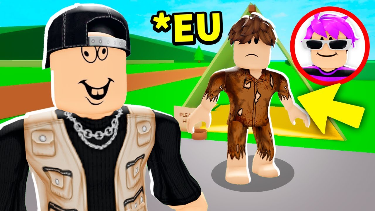 Eu FINGI SER POBRE PRA TESTAR MEUS AMIGOS! (Brookhaven)