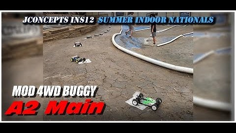 JConcepts INS12 - Summer Indoor Nationals - Mod 4wd Buggy A2 Main