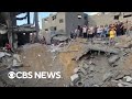 Videos show aftermath of Israel&#39;s strike on Gaza refugee camp