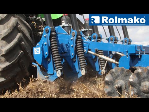 ROLMAKO - Głębosz z zabezpieczeniem hydraulicznym i wałem talerzowym. Subsoiler. Глубокорыхлитель.
