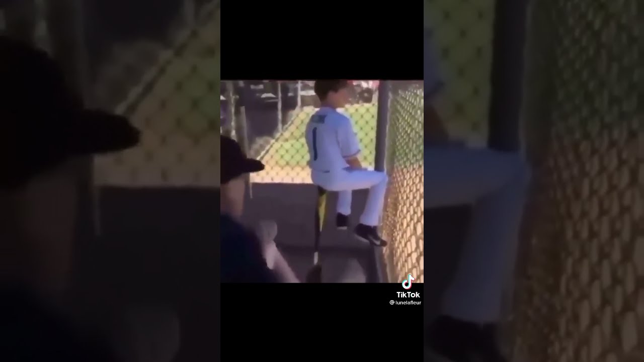 Kid sitting on baseball bat meme YouTube