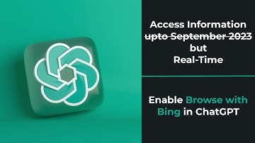 Browse with Bing in ChatGPT for Real-Time information